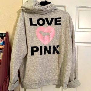 PINK Bling full zip hoodie